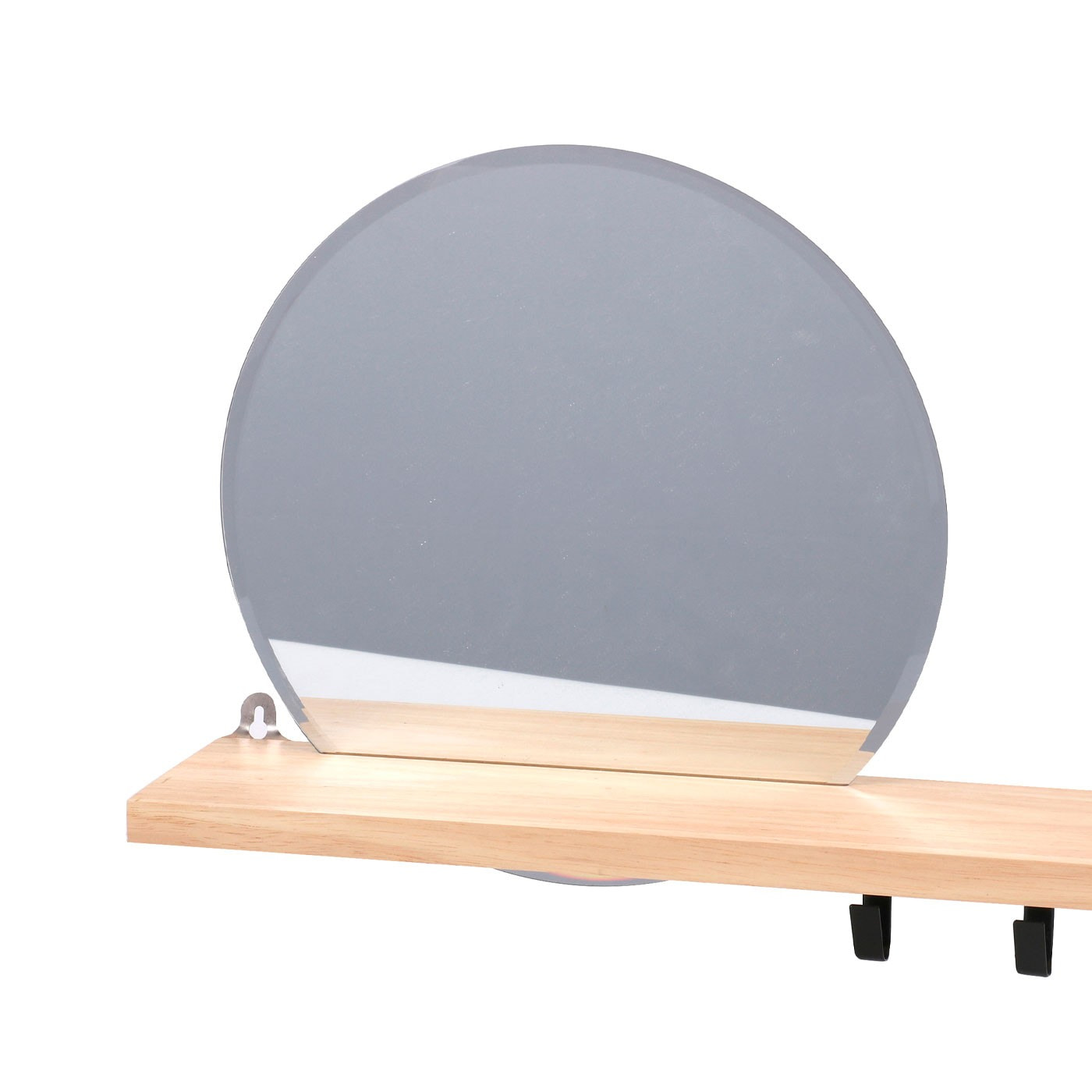 Miroir avec étagÈre mattia bois