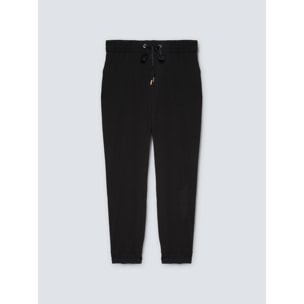 Fiorella Rubino - Pantalones joggers de tejido scuba crepé - Negro