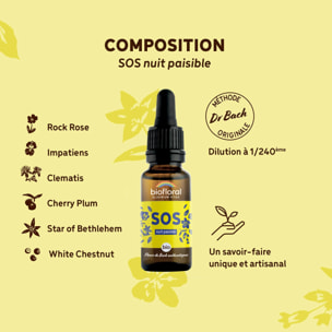Biofloral - SOS Secours Nuit Paisible - Bio - 20 ml