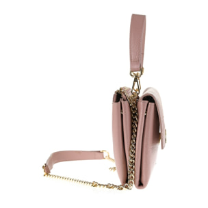 Borsa a spalla da donna Made in Italy - Modello Solara Lux - 100% pelle - 21.0 x 16.0 x 6.5 cm