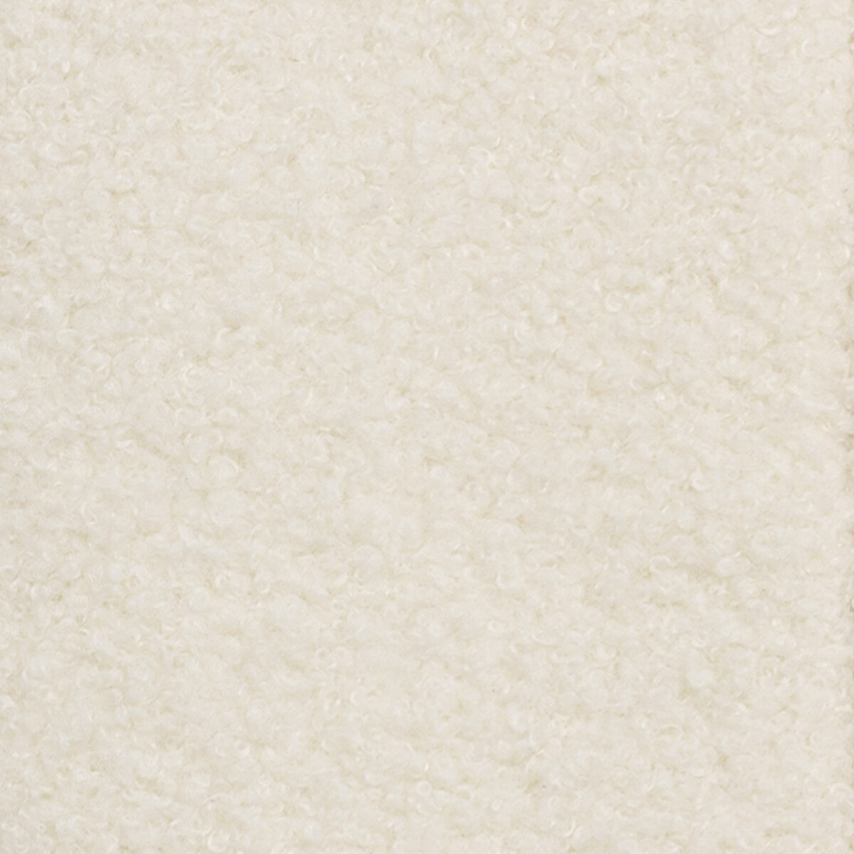 Lit avec tete de lit arrondie Louise - Blanc bouclette