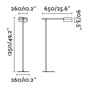 LOOP Lampadaire frêne