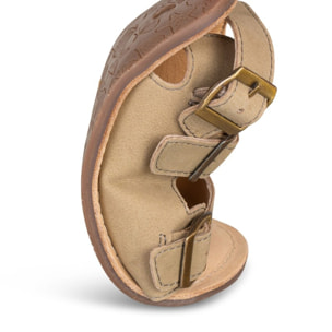 SANDALIA BAREFOOT PIEL CHETTO TIPO BIO CAQUI