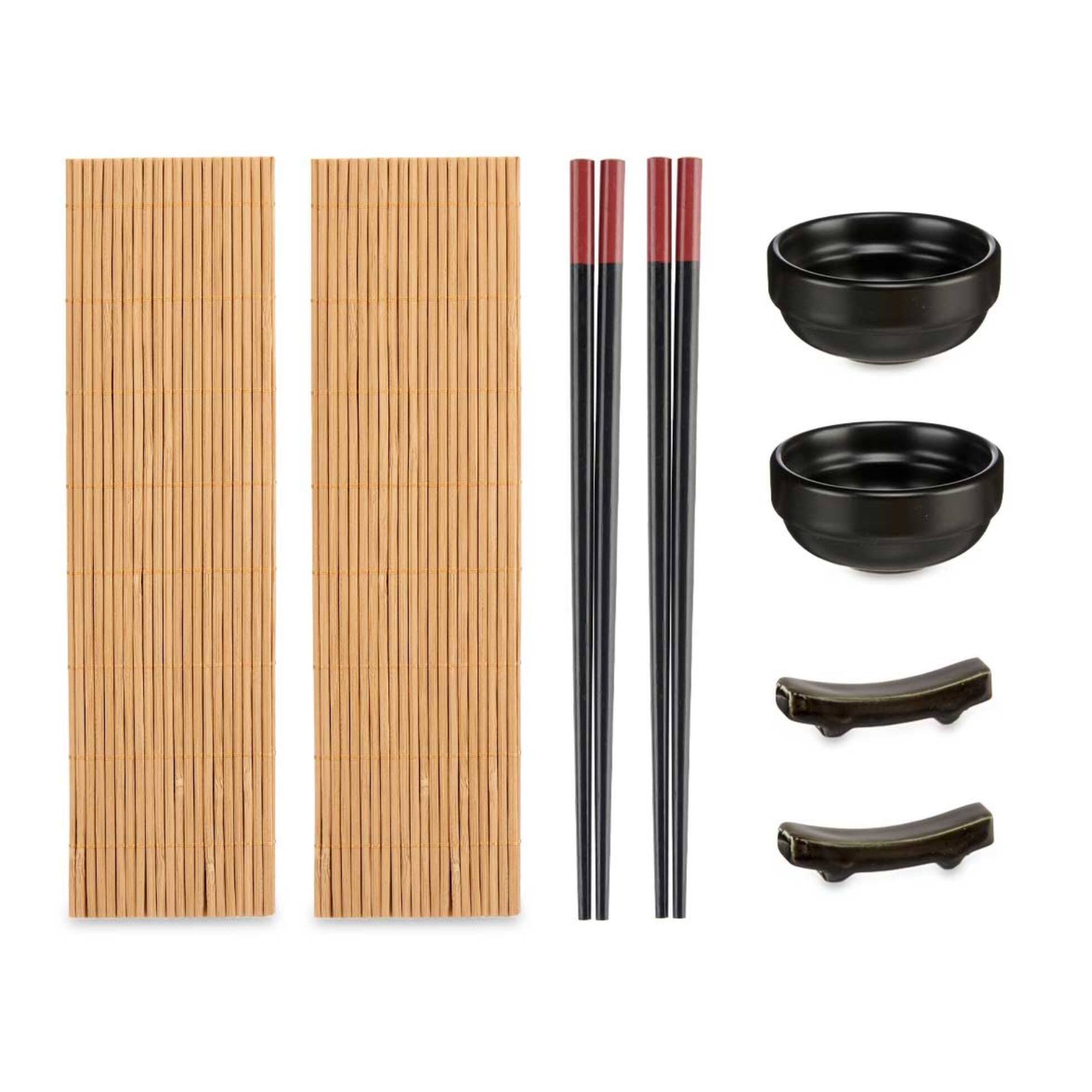 Set sushi ceramica y bambu 8 piezas colección kinvara