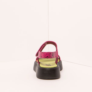 Sandalias 1854F SNAKE FUXIA/ MALAGA color Fuxia