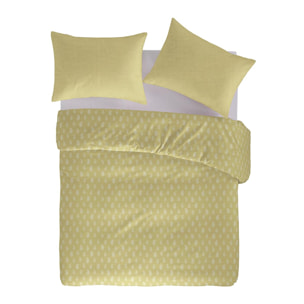 Housse de couette SARI en 100% percale de coton organic- jaune clair - vendue seule