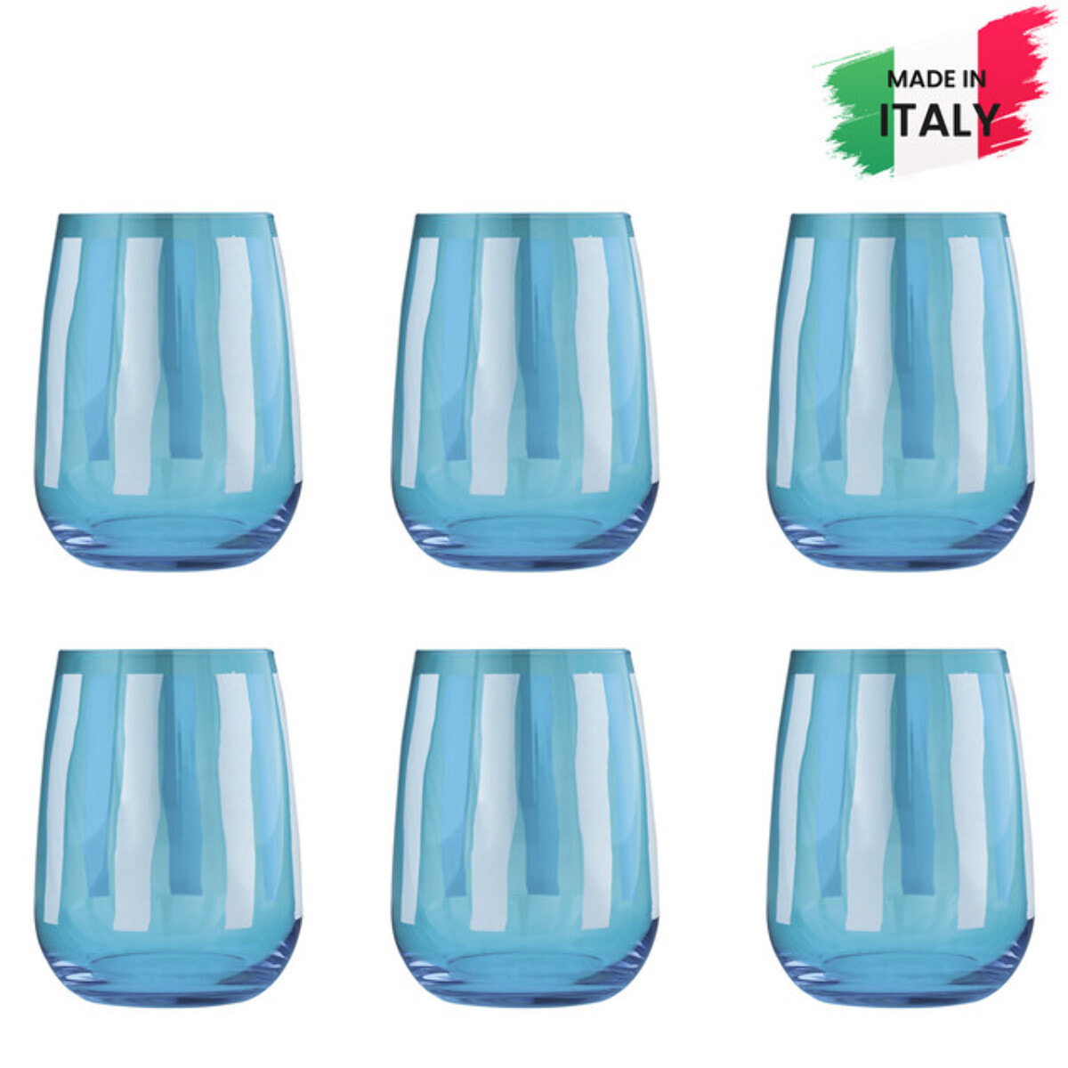 Set 6 bicchieri da acqua Fior di Loto
