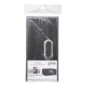 Panier tissu 31x15cm "Mix N' Modul" noir