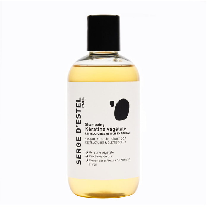 Cheveux Abîmés et Sensibilisés - Shampoing Restructurant à la Kératine Végétale