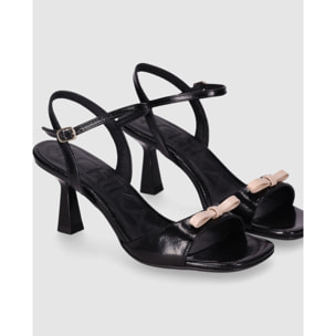 Sandalias - Negro - Tacón: 5 cm