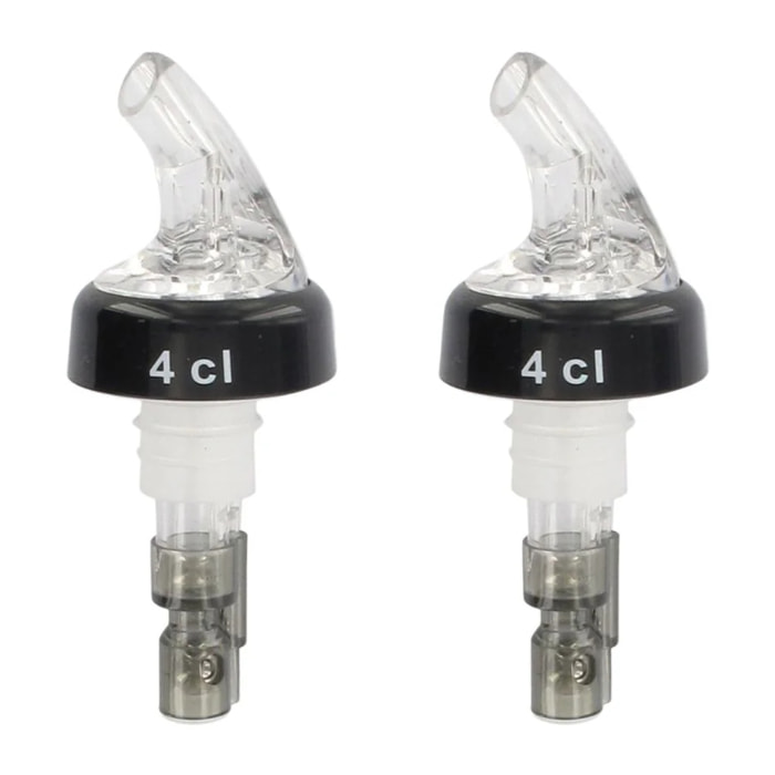 Ensemble de 2 Becs verseurs doseur à alcool à bille 4 cl Fackelmann