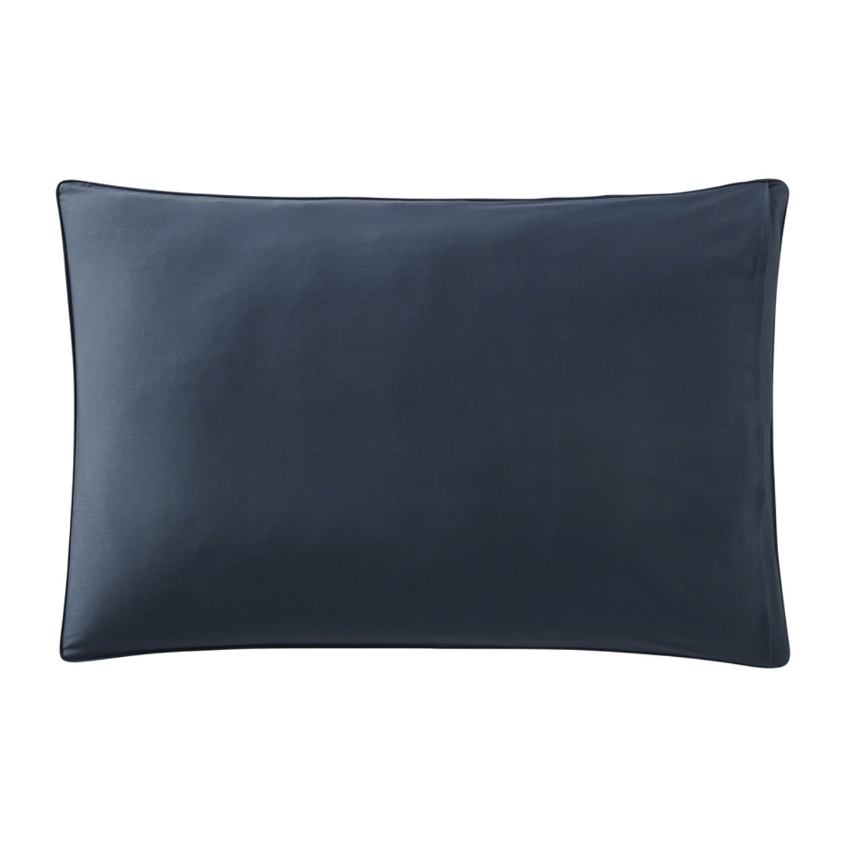 Taie d'oreiller imprimée en satin de coton, NUI, Bleu