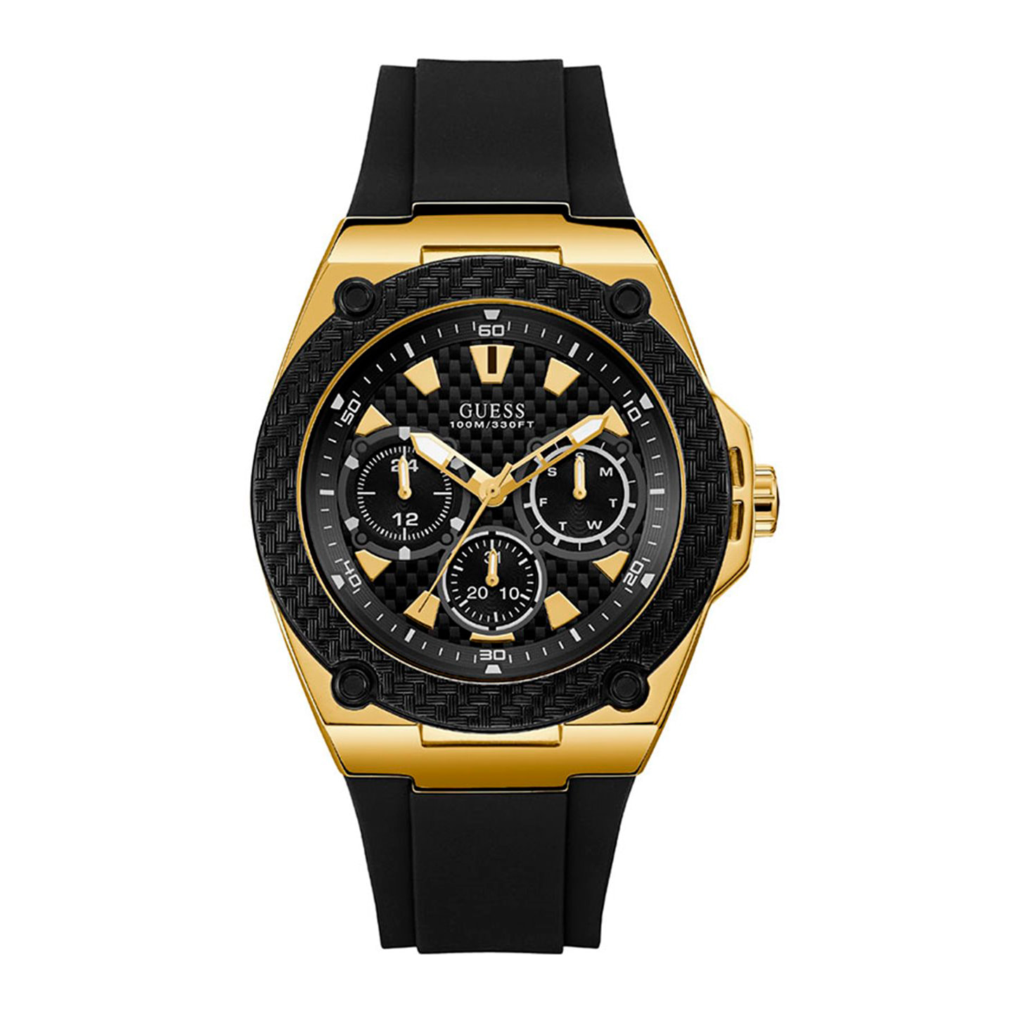 Reloj Guess W1049G5 Hombre Analogico Cuarzo con Correa de Silicona