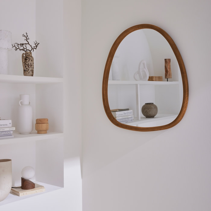 Miroir organique bois de sapin 75cm CHARLIE