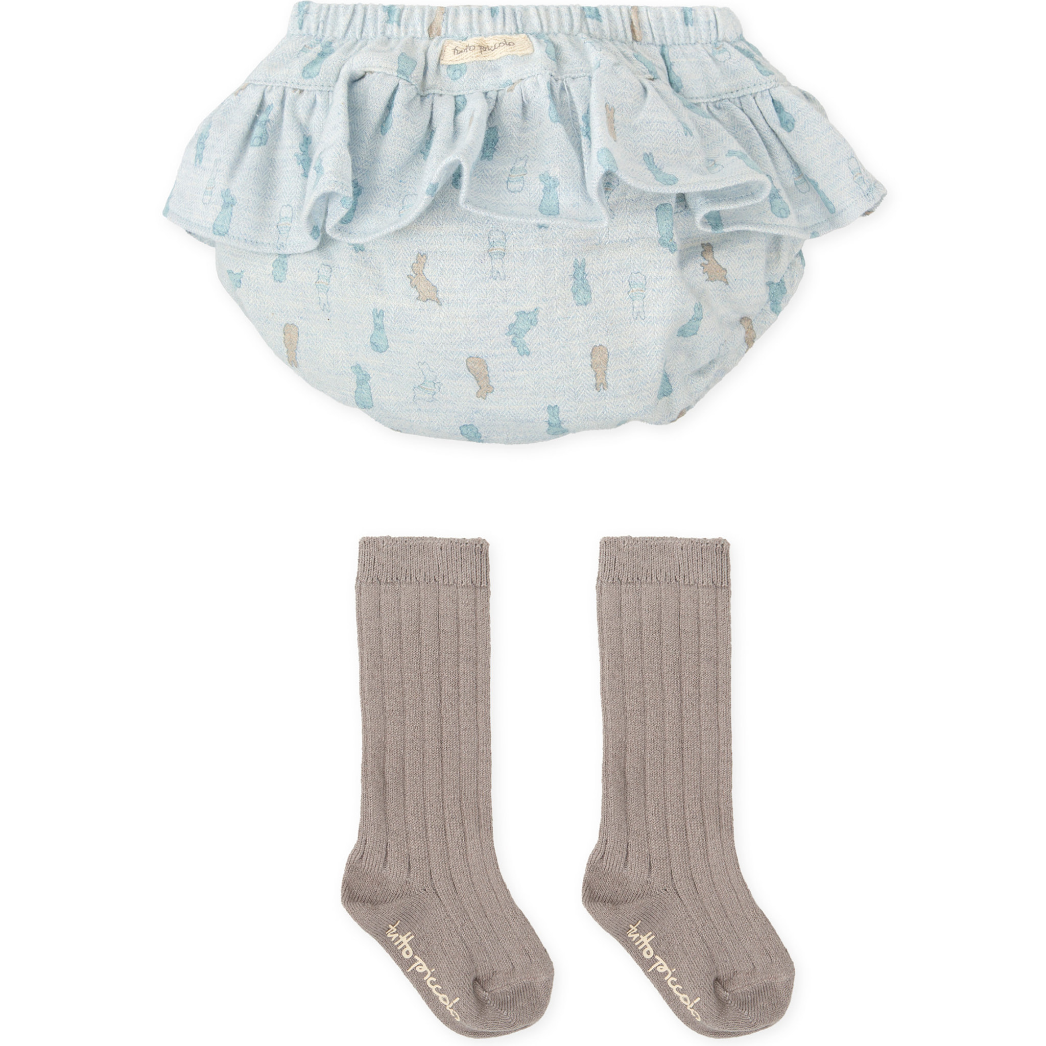 PANTALON BOMBACHO Y CALCETINES PORCELANA - Porcelana