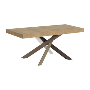 Table extensible 90x140/244 cm Volantis Premium Chêne Nature cadre 4/C