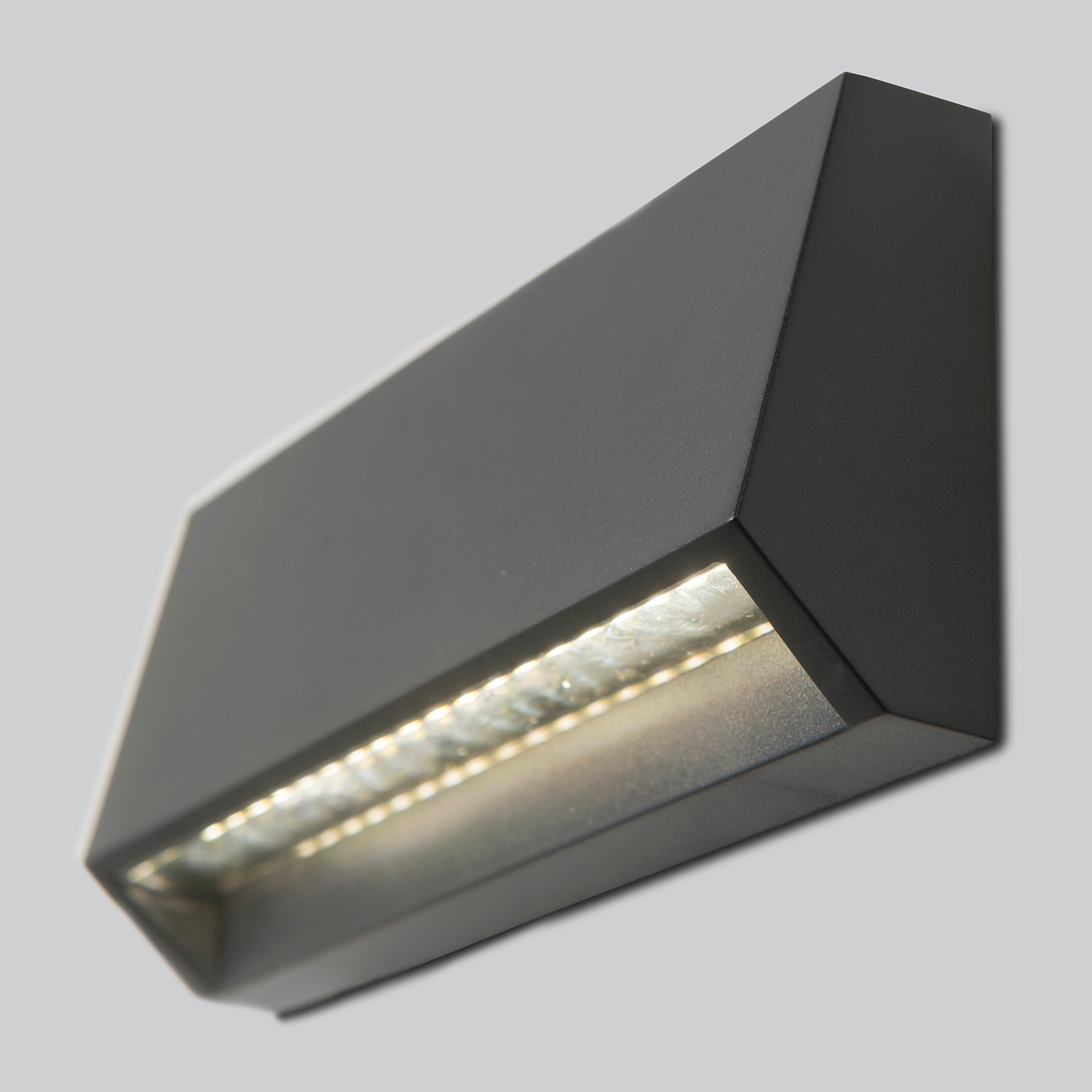 Forlight Grove Aplique Gris Led para Exterior de 3W IP65. Foco Led Moderno de Pared y Suelo para Señalización de Jardín, Porche y Patio