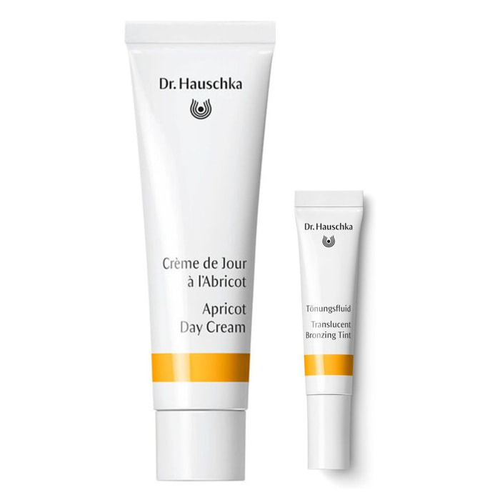 Care & Glow - Abricot - Crème de Jour Peaux sèches et au teint terne 30 ml + Émulsion Teintée 2,5 ml