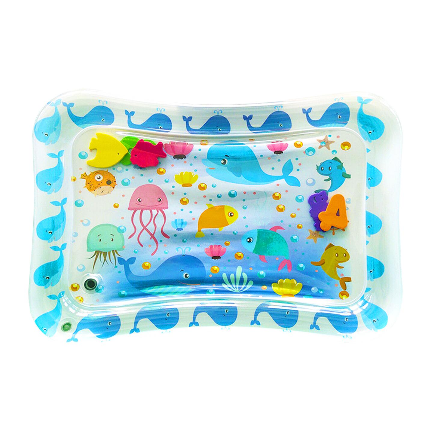 DAM Colchoneta hinchable infantil diseño vida marina. 70x50cm. 66x46x10 Cm. Color: Azul