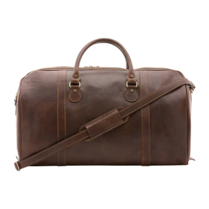 Borsa da viaggio  unisex In Vera pelle Made in Italy 54x39x18 cm