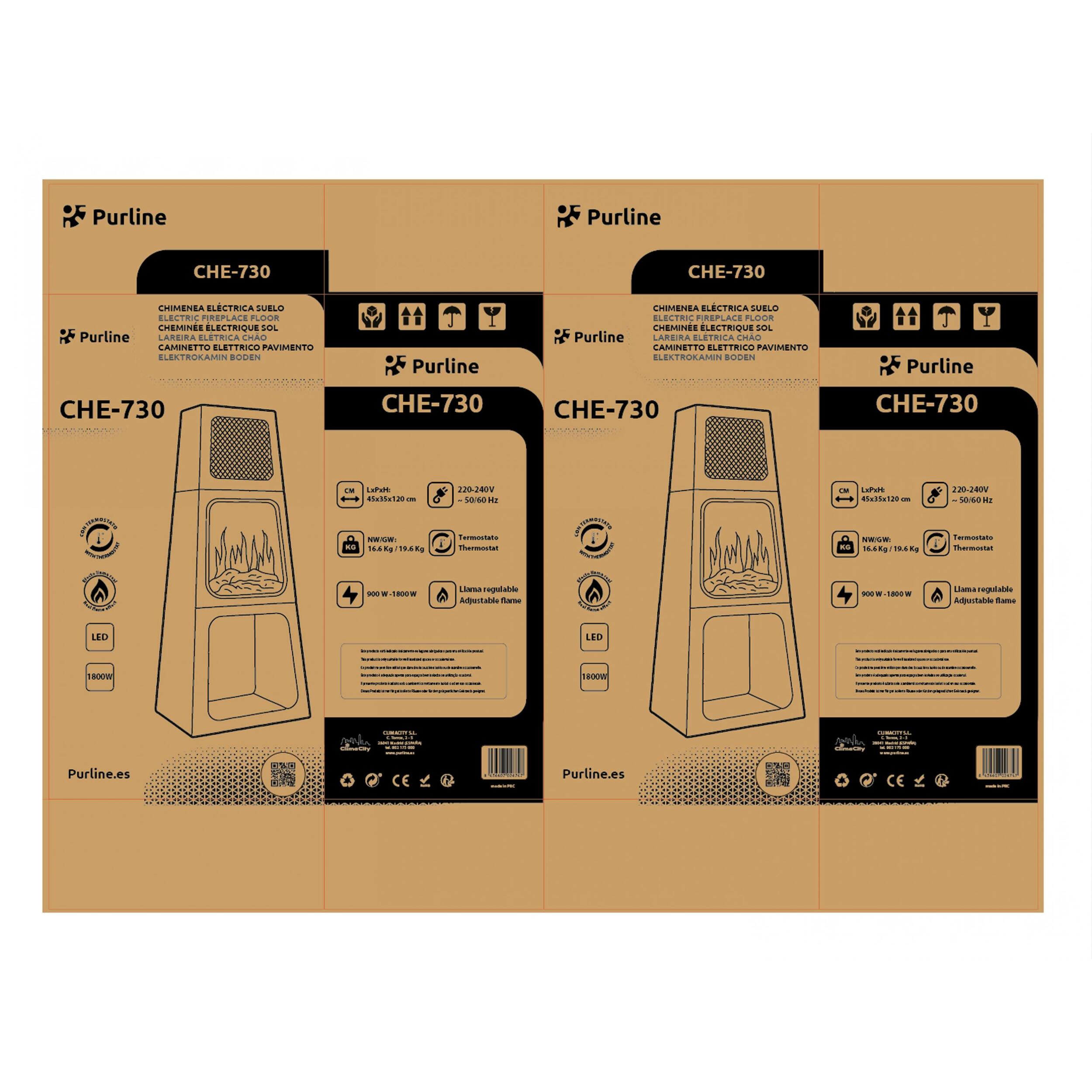 Poêle électrique pyramidale d'intérieur