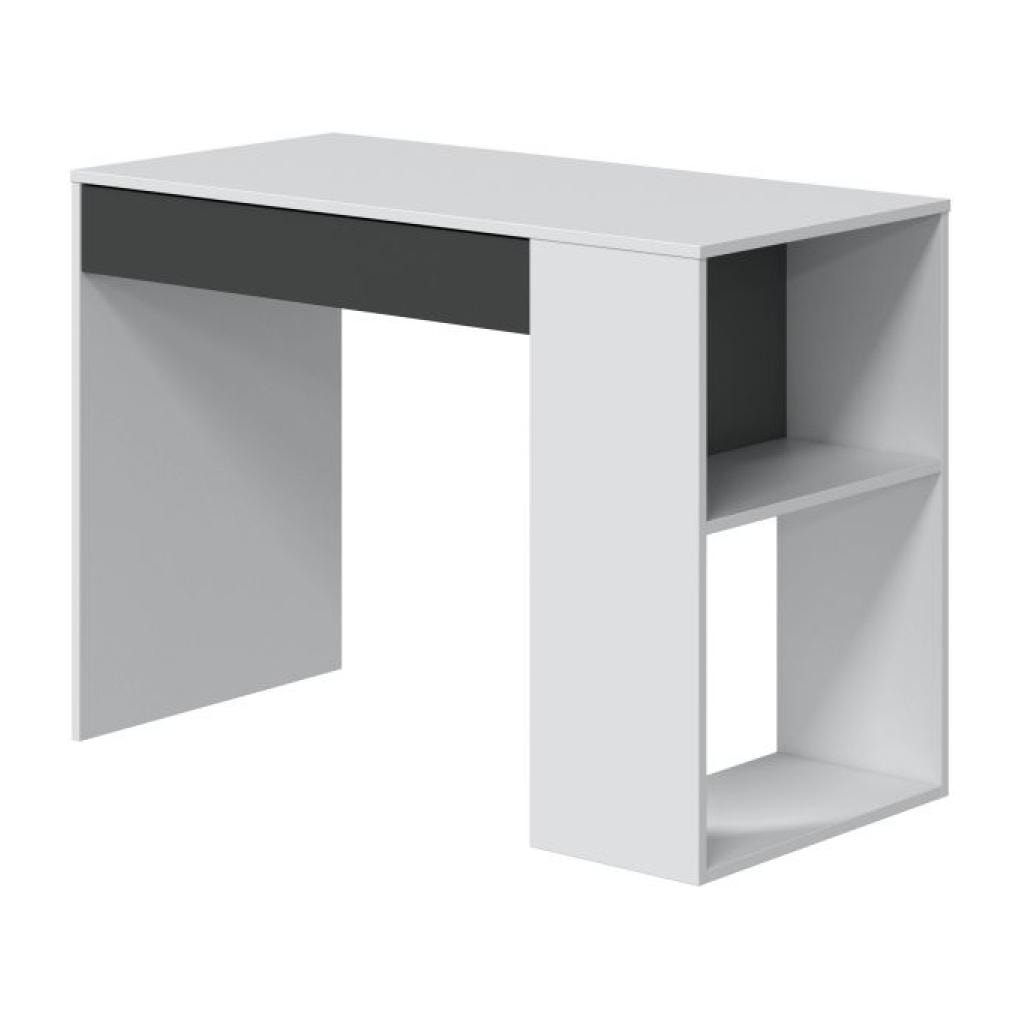 Mesa de escritorio Masster Blanco Artik (Blanco Mate) - Gris Antracita