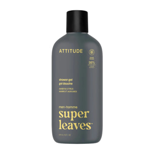 Super leaves men Gel de Ducha Ámbar & Cítricos Attitude 415 ml