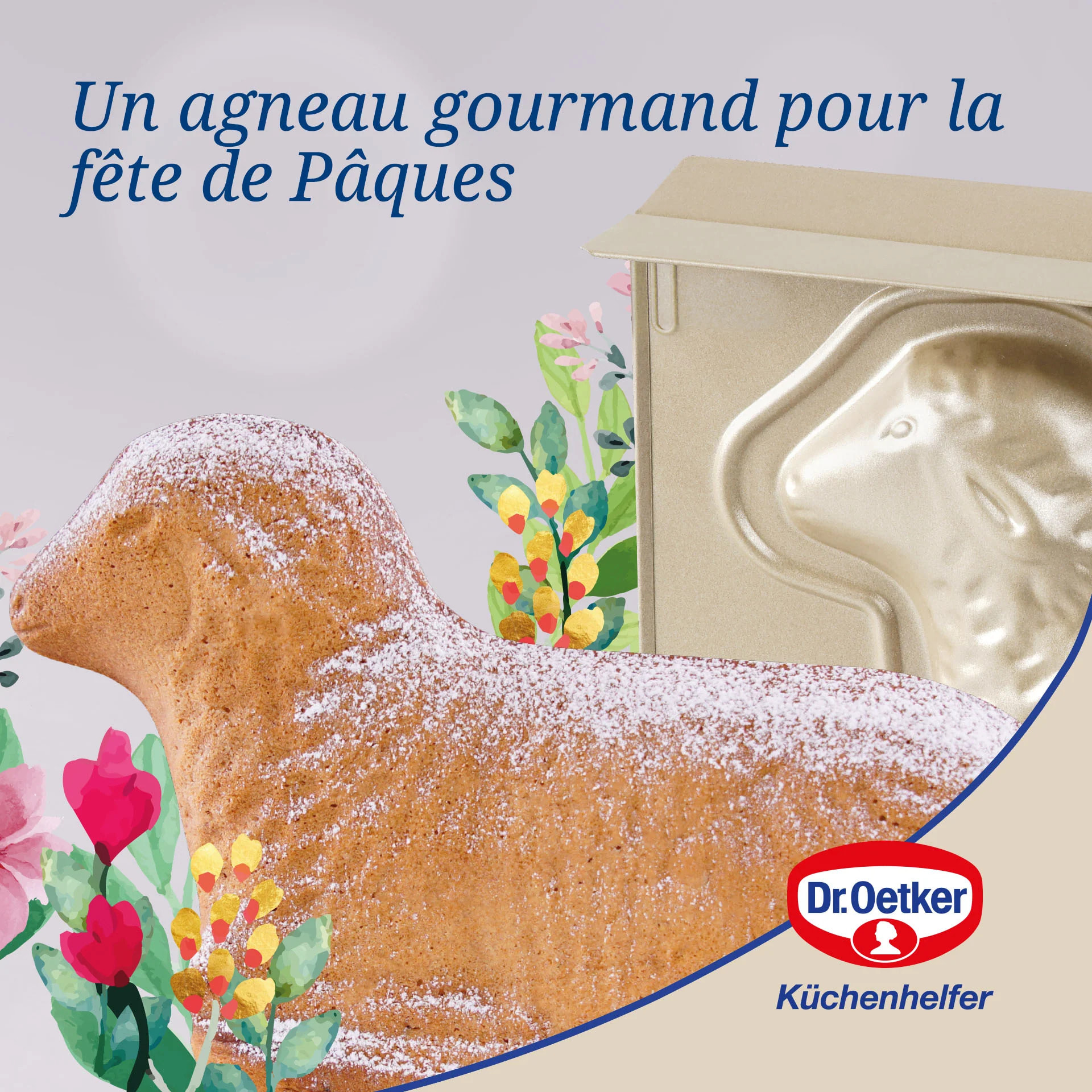 Moule à gâteaux agneau pascal Dr. Oetker Baker Edition