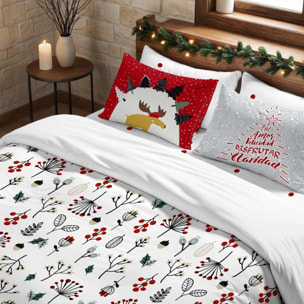 Housse de couette avec clics 100% coton Merry Christmas 44