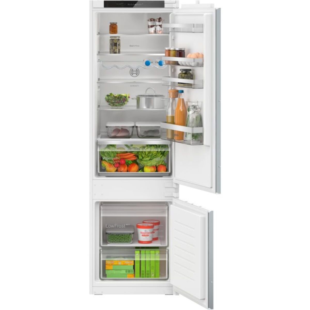 Réfrigérateur combiné encastrable BOSCH KIV87MSEO Serenity Eco Airflow