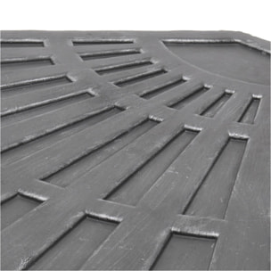 Well home base de cemento para sombrilla - diseño moderno y resistente en negro plata