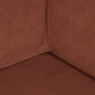 Canapé d'angle convertible 4 places en tissu chenille - LIVIA