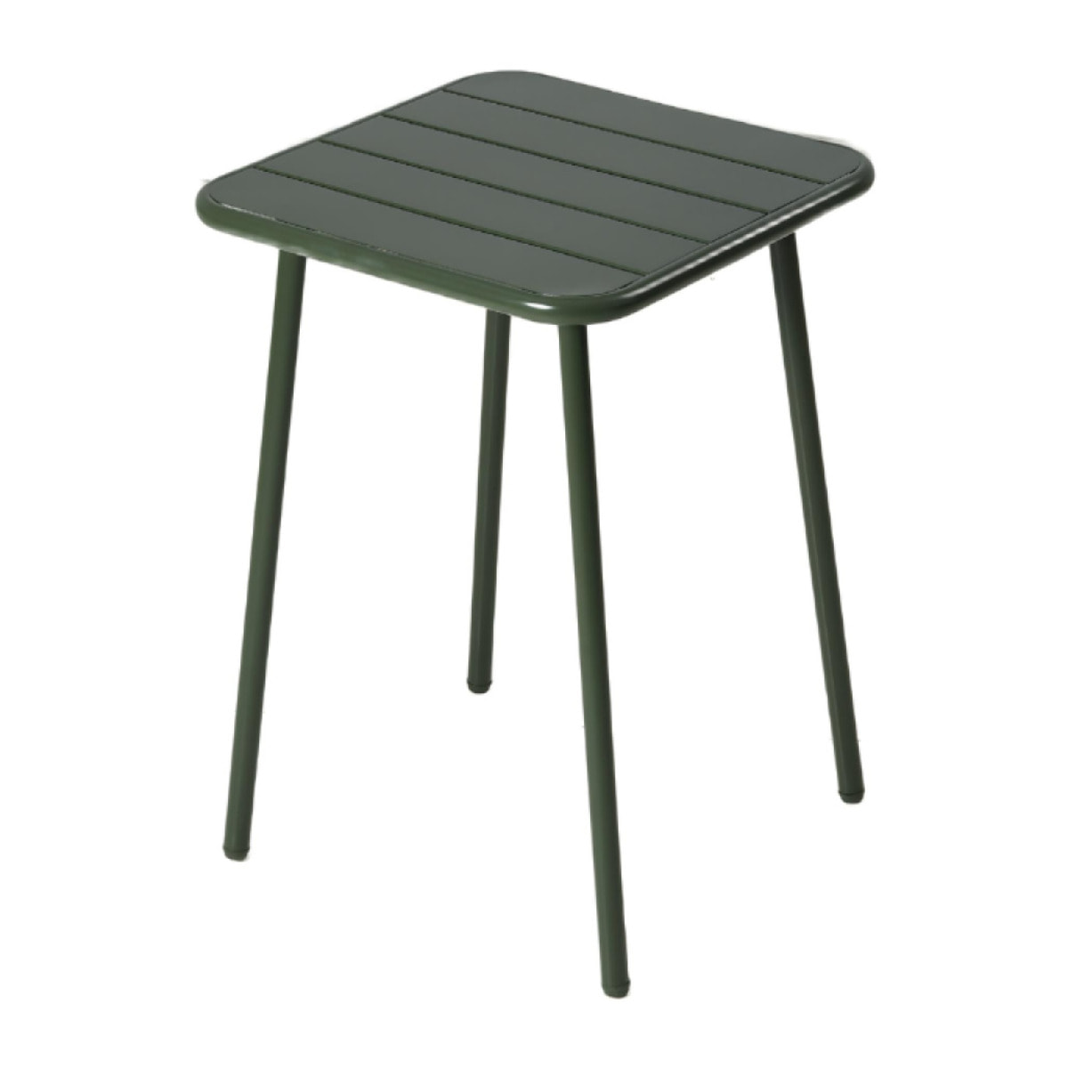 EVORA Table carrée 2 places 50x50cm vert