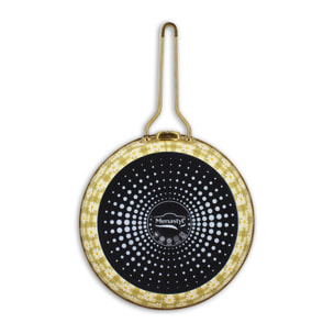 Poêle 28cm en acier émaillé avec motif margherite - tous feux DAISY