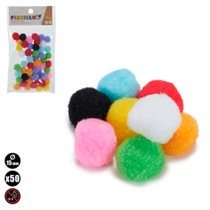 Set di 50 palline artigianali 1,5 cm.