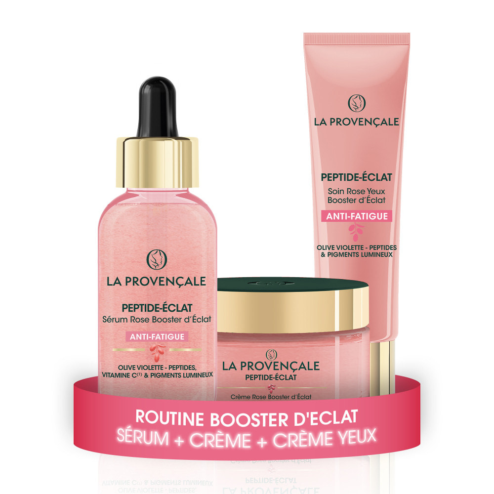 La Provençale - Routine Booster d'Eclat Anti-fatigue Peptide-Eclat - Olive violette - Peptides & Pigments lumineux - Tous types