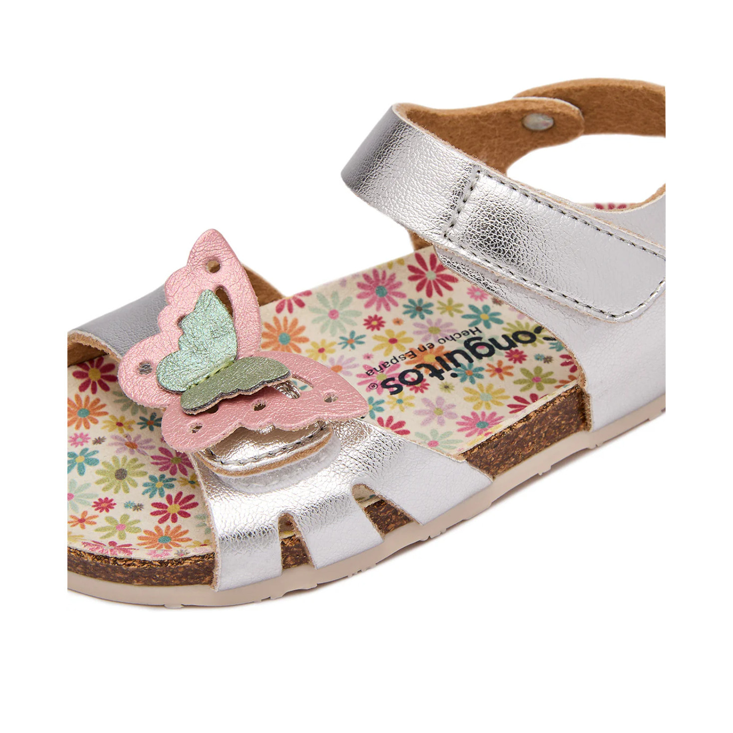 Sandalias Planas Ecológicas Estampado Mariposa Planas