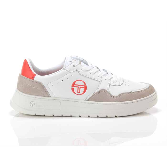 Sneakers Sergio Tacchini Court Classic MP White Tofu Ponciana Red Bianco