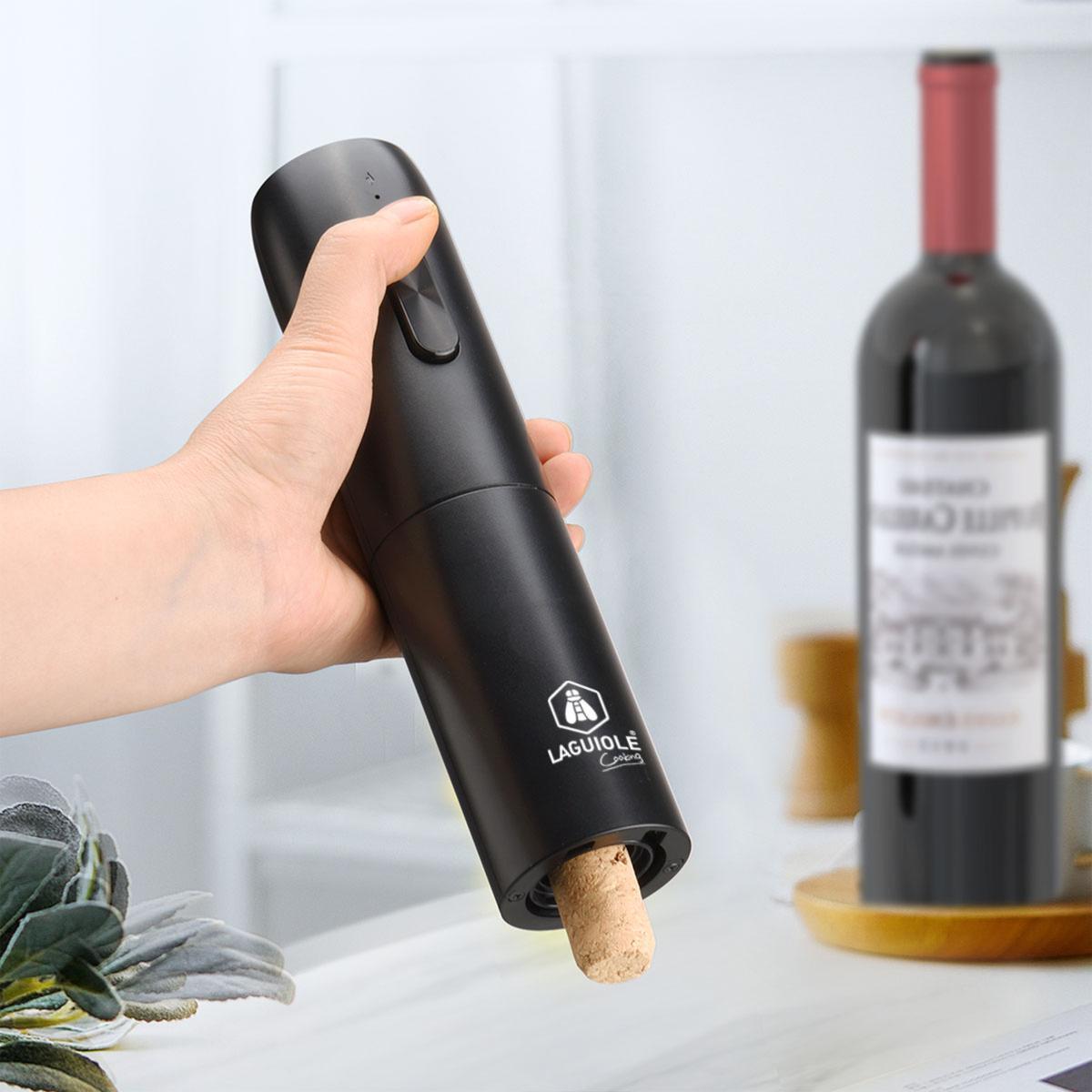 Ouvre-bouteille électrique noir rechargeable