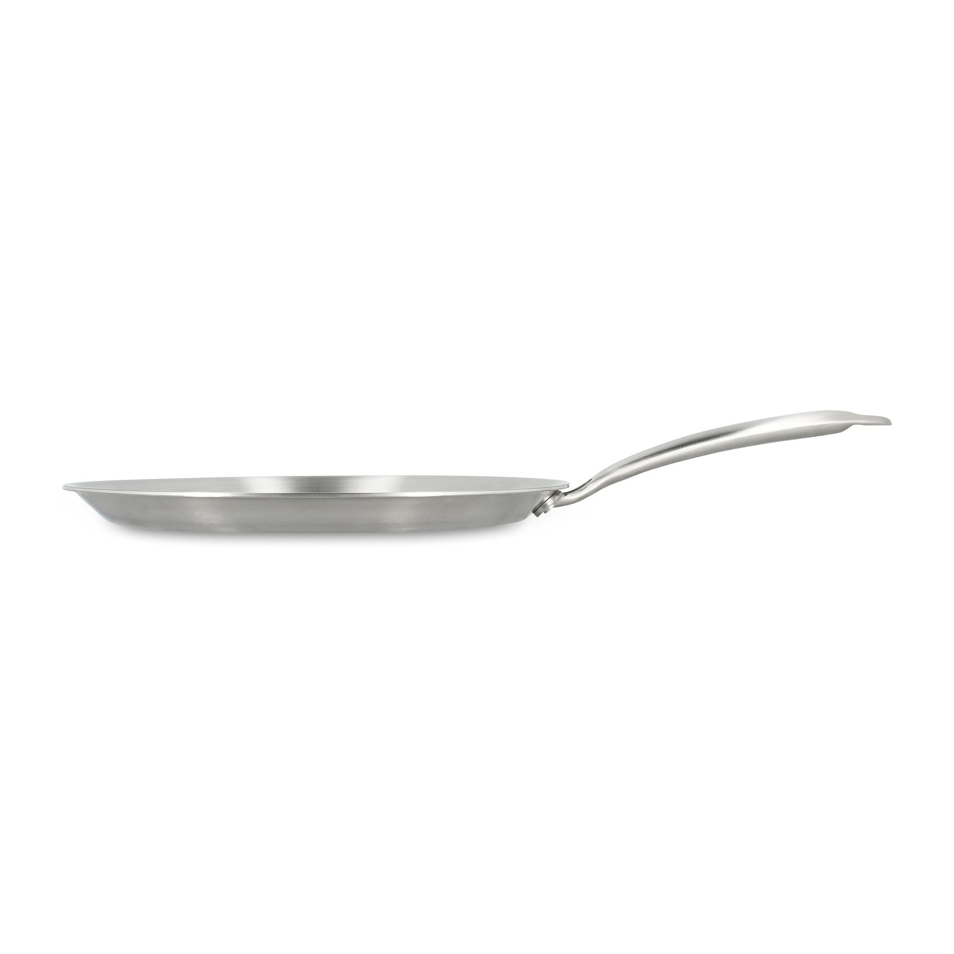 Crêpière acier inoxydable 28cm - fait en France - tous feux TRIPLY