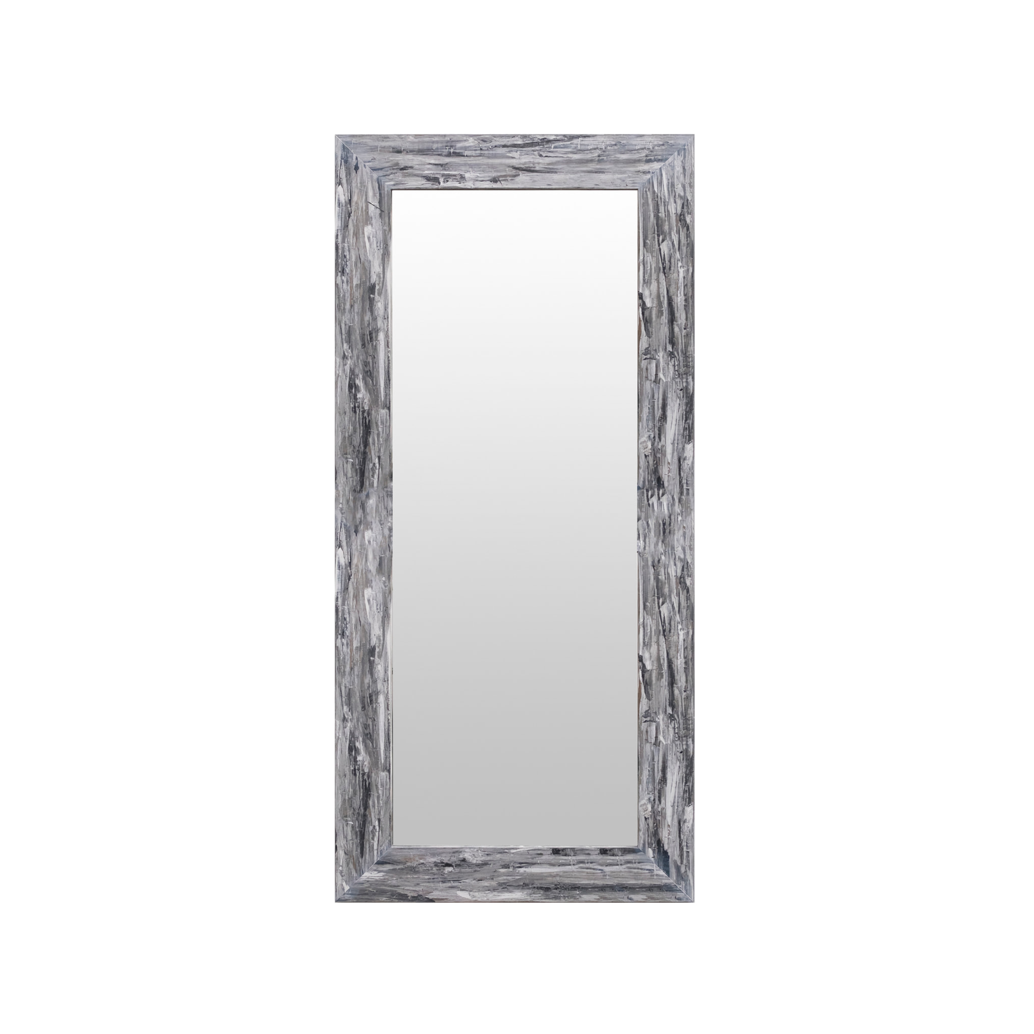 Miroir effet bois décapé gris de différentes tailles