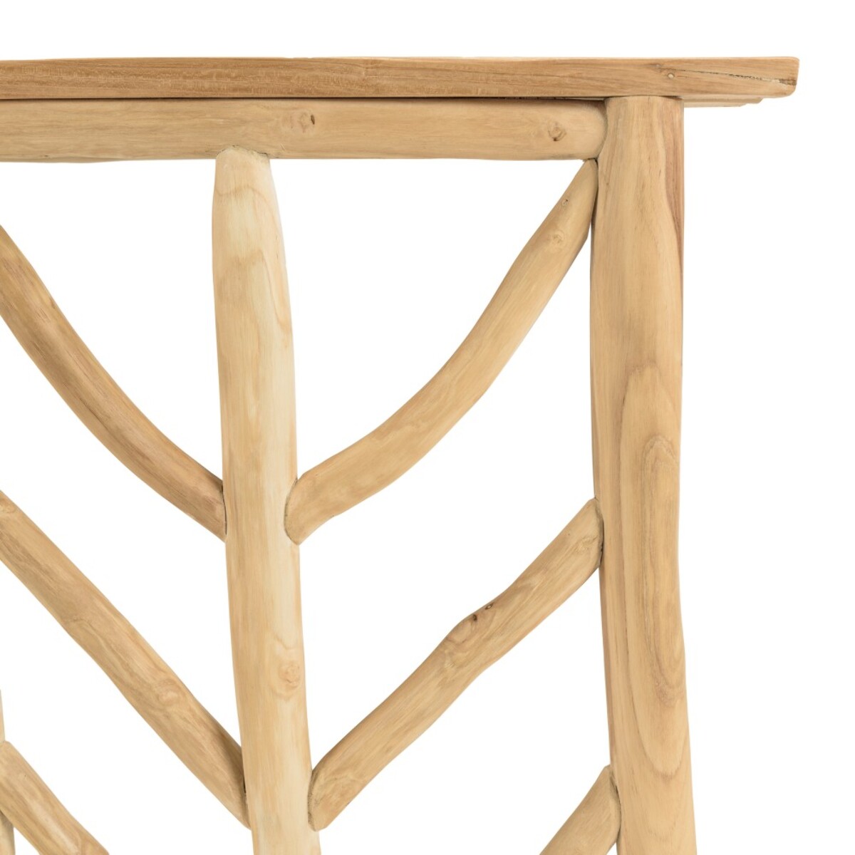WILL - Console en bois de teck naturel piètement ajouré