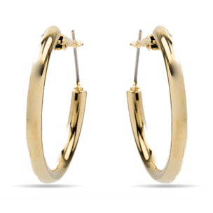Pendientes de 30mm de diámetro acabado oro amarillo de 18k