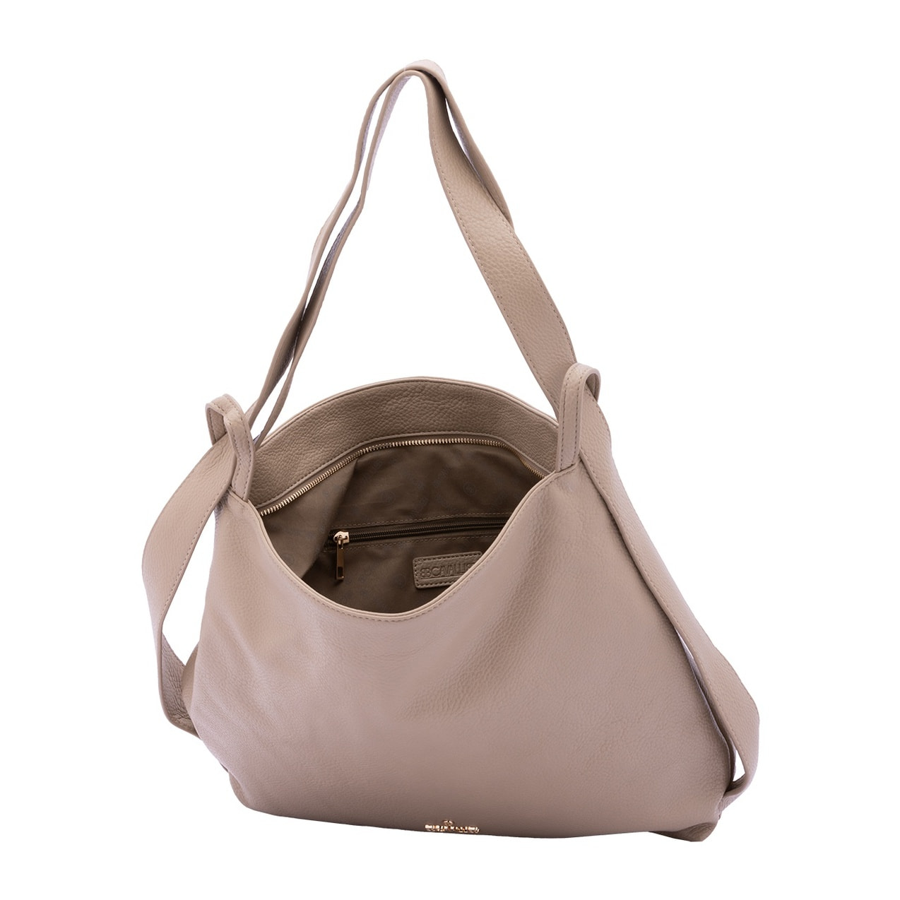 Borsa a spalla da donna - Modello False - Ecopelle e poliestere - 40.0 x 33.0 x 11.0 cm