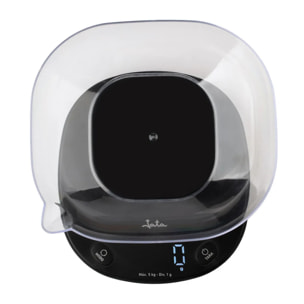 Báscula de cocina JATA HBAL1709 con bol de 1 litro. Hasta 5 kg. Función de tara. Alta precisión