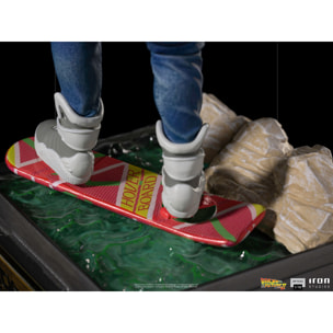 Ritorno al Futuro 2 Figura Marty Mcfly Hoverboard 20 cm Iron Studios