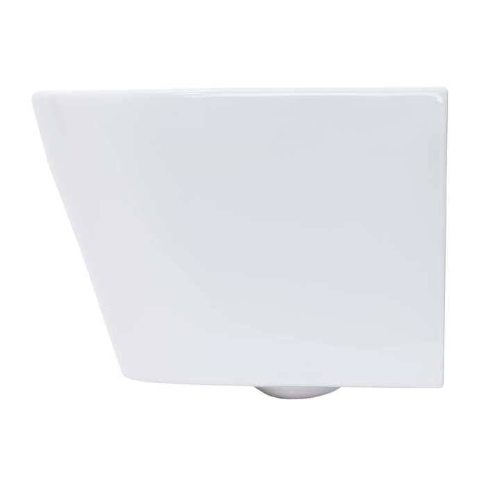 Pack WC Bâti-support autoportant + WC sans bride SAT Infinitio + Abattant softclose + Plaque blanc alpin