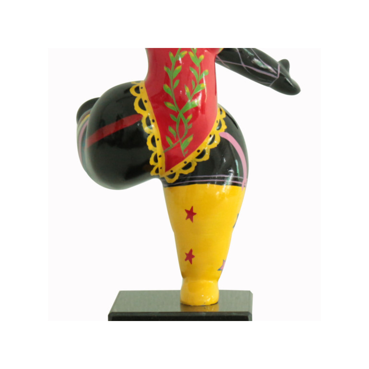 Statuette femme danseuse en résine peintures multicolores H33cm - BALERINA 05