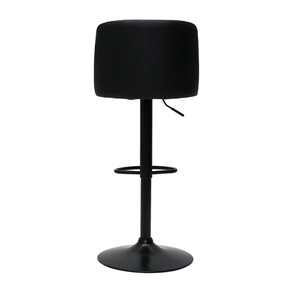 Tabourets de bar design réglables noirs et métal noir (lot de 2) MONTI