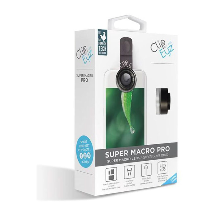 Objectif smartphone CLIPEYZ Super Macro Pro